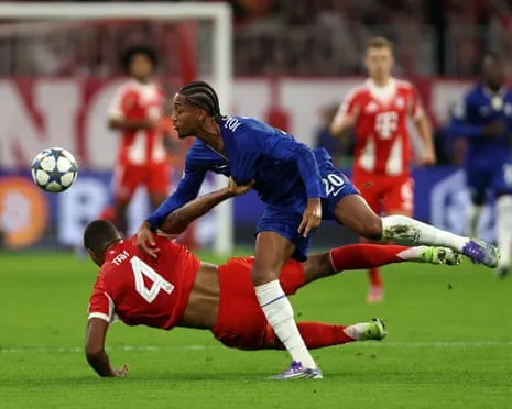 The Blues' boss rages as Bayern Munich defender Jonathan Tah escapes dismissal in Champions League loss